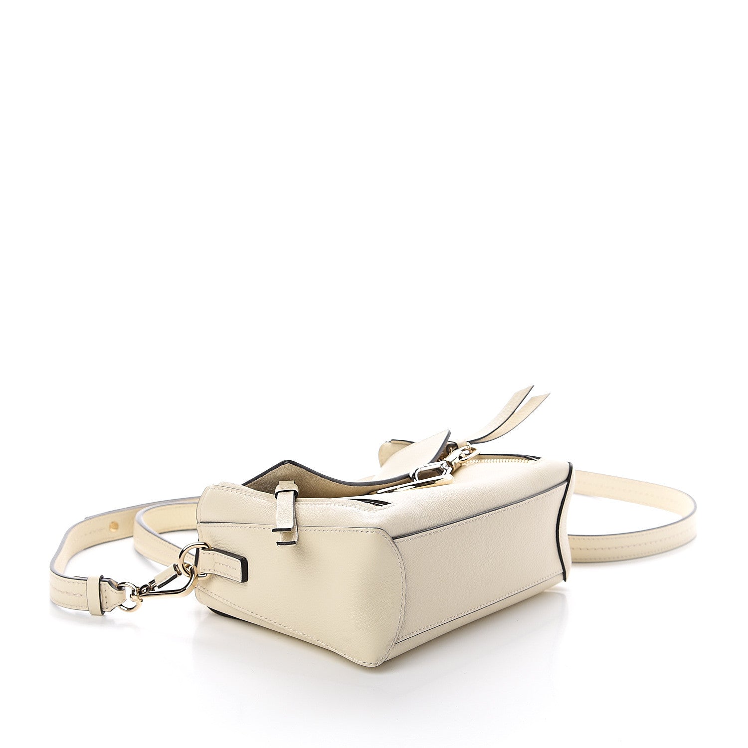 Chloe Calfskin Mini Faye Day Shoulder Bag Off White 3 of 8