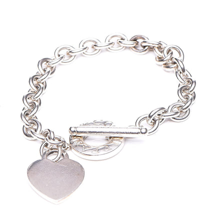 Tiffany Sterling Silver Heart Tag Toggle Bracelet 3 of 6