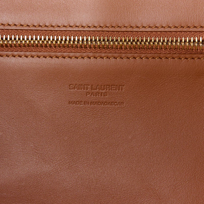 Saint Laurent Raffia Calfskin Panier Rectangle Tote Naturel Brick 7 of 13