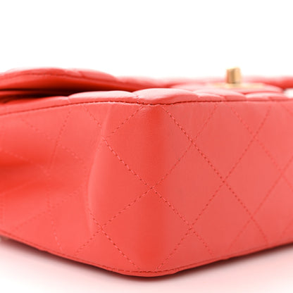 Chanel Lambskin Quilted Small Double Flap Red 9 of 12