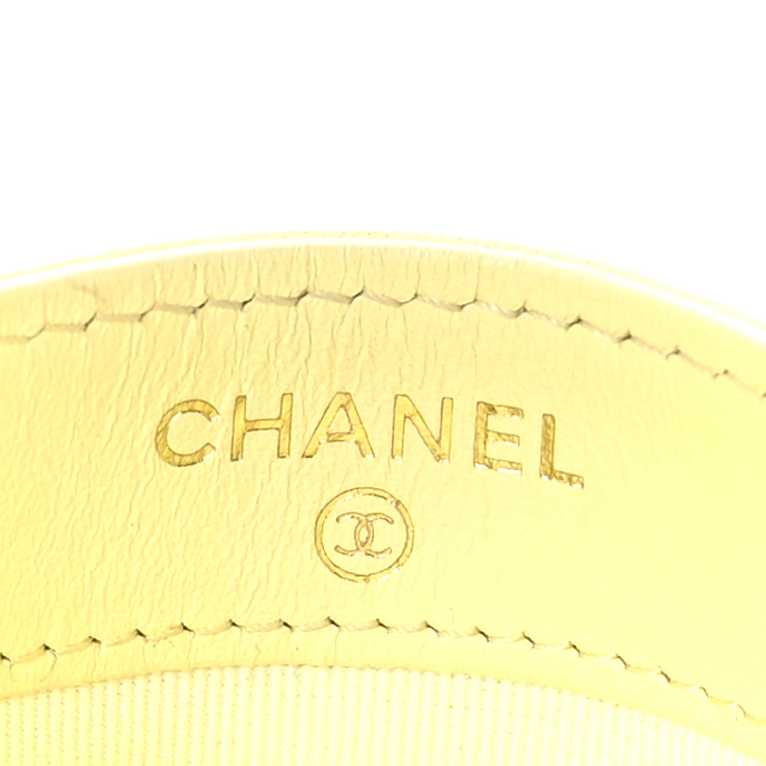 Chanel Goatskin Quilted 19 Card Holder Yellow 7 of 9