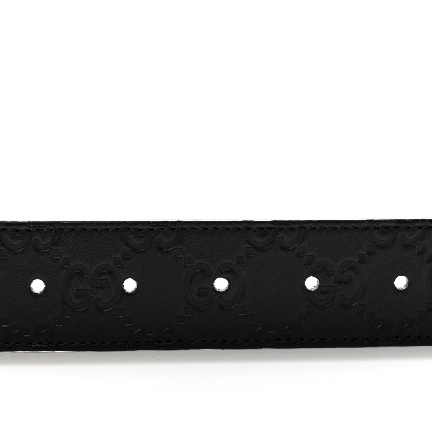 Gucci Guccissima Signature Interlocking G Reversible 37mm Belt 85 34 Black Cocoa 3 of 6