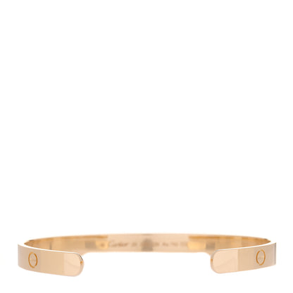 Cartier 18K Yellow Gold LOVE Cuff Bracelet 20 3 of 4