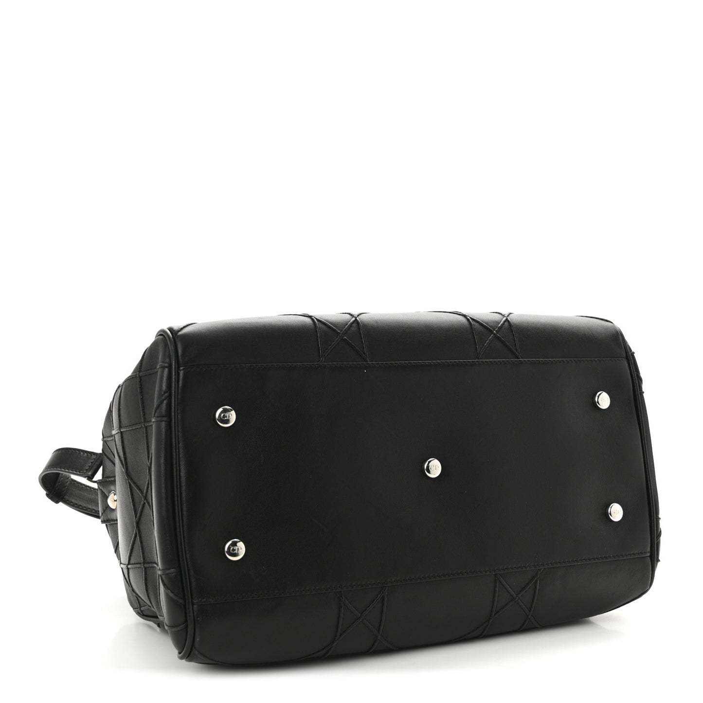 Lambskin Cannage Granville Polochon Black