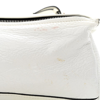 Givenchy Crinkled Patent Deerskin Mini Pandora White 13 of 19