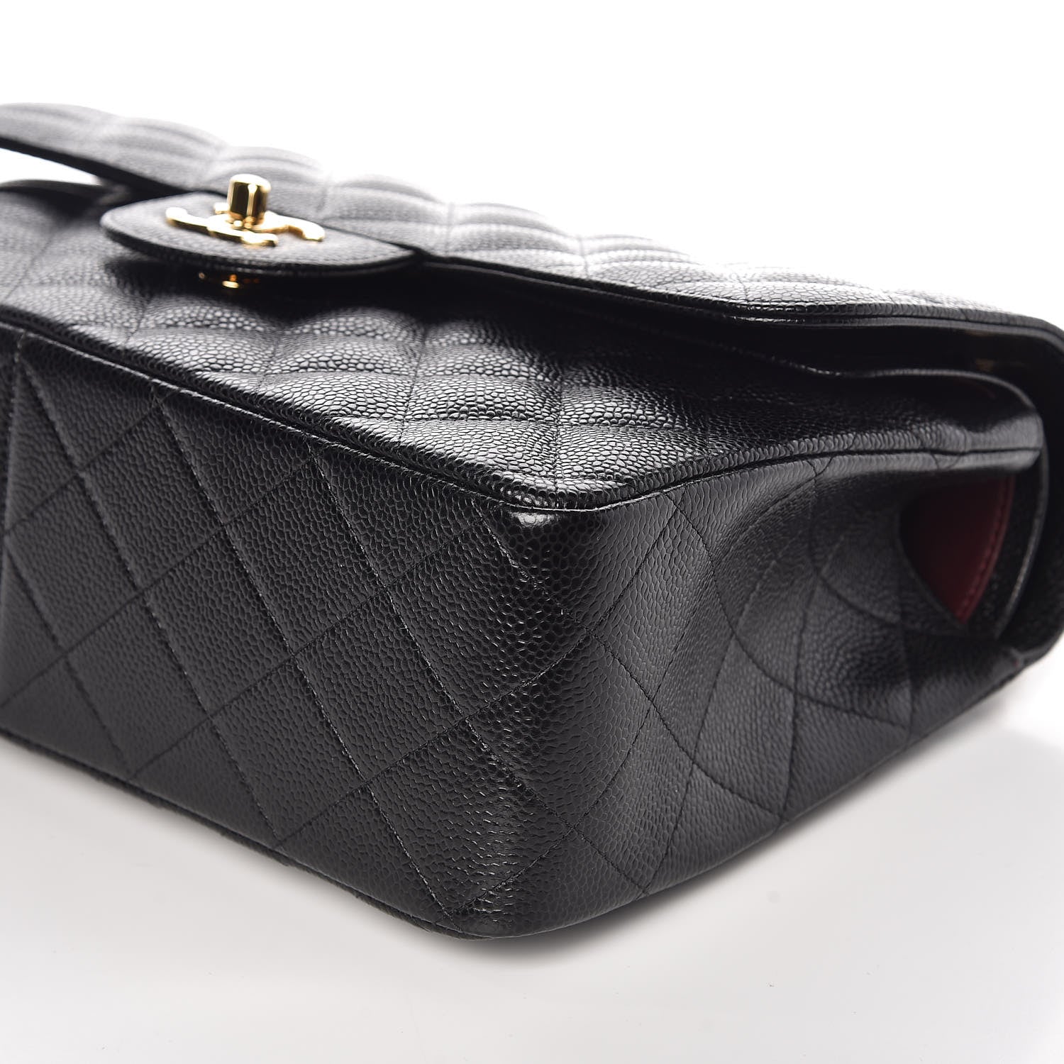 Chanel Caviar Quilted Jumbo Double Flap Black 6 of 10