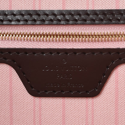 Louis Vuitton Damier Ebene Neo Neverfull MM Rose Ballerine 9 of 10
