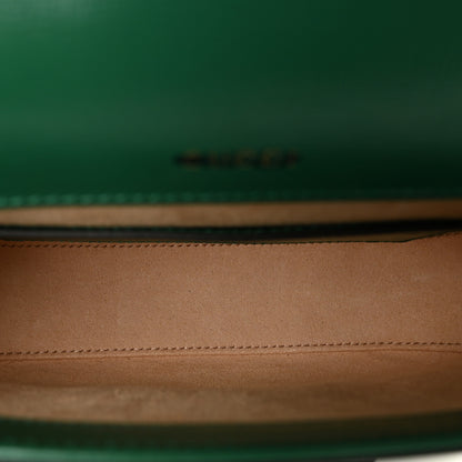 Gucci Azalea Calfskin Web Monochrome Horsebit 1955 Shoulder Bag Emerald 5 of 11