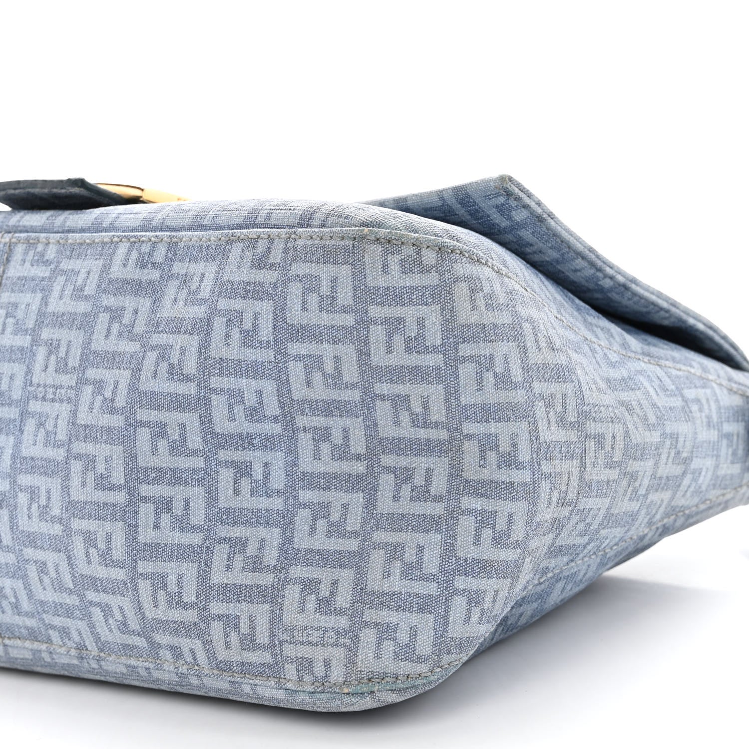 Fendi Zucchino Spalmati Forever Mama Baguette Celeste 9 of 15