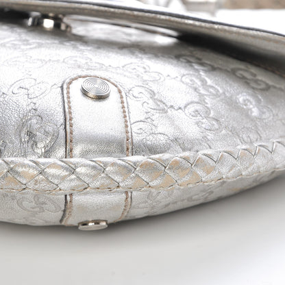 Gucci Guccissima Small Britt Tassel Shoulder Bag Silver 18 of 18
