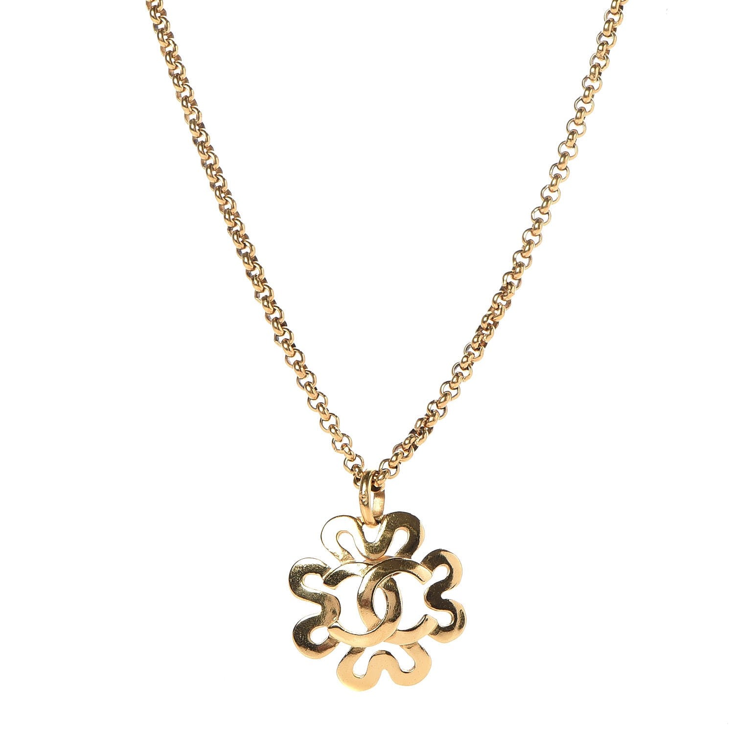 Chanel CC Necklace Gold 1 of 5