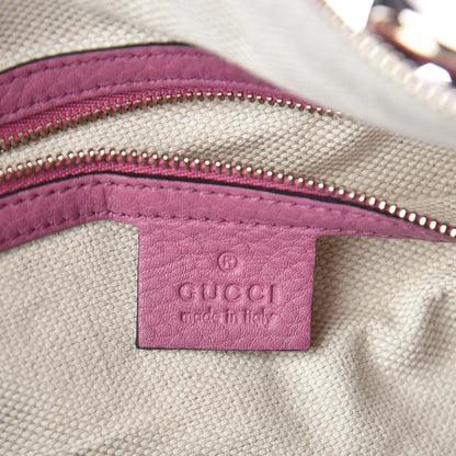 Gucci Pebbled Calfskin Medium Soho Boston Fresia Rose 6 of 13