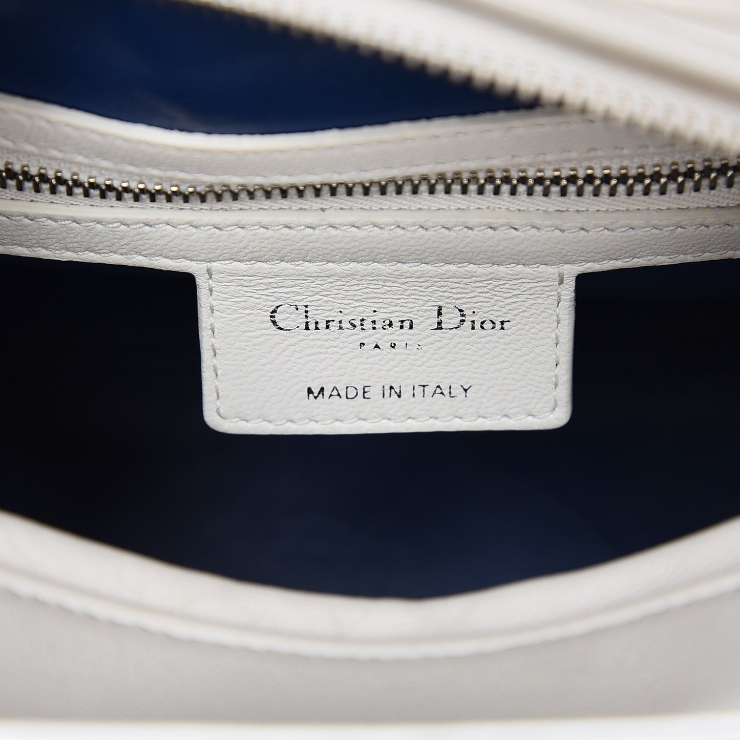 Lambskin Embroidered Sequin Medium Flower Lady Dior Off White
