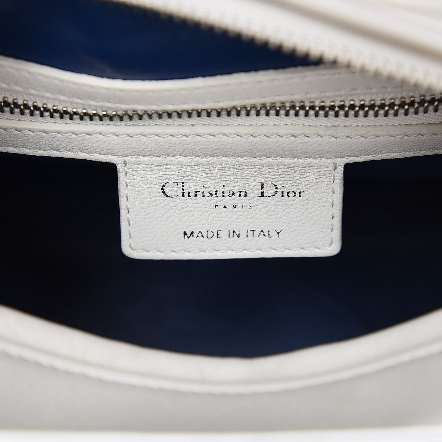 Christian Dior Lambskin Embroidered Sequin Medium Flower Lady Dior Off White 9 of 13