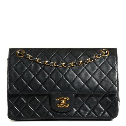 Chanel Lambskin Quilted Medium Double Flap Black 1 of 10