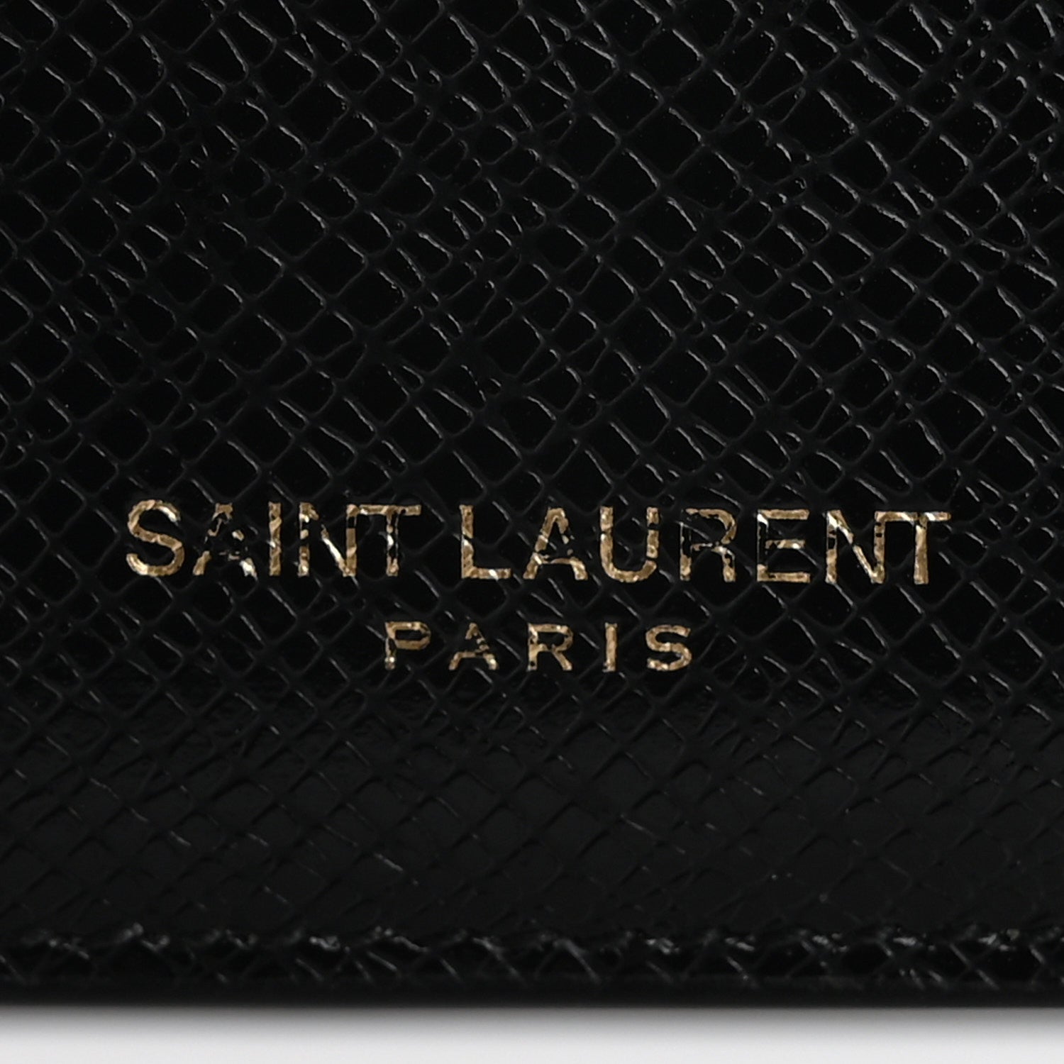 Saint Laurent Calfskin 5 Fragments Zip Pouch Card Holder Black 6 of 13