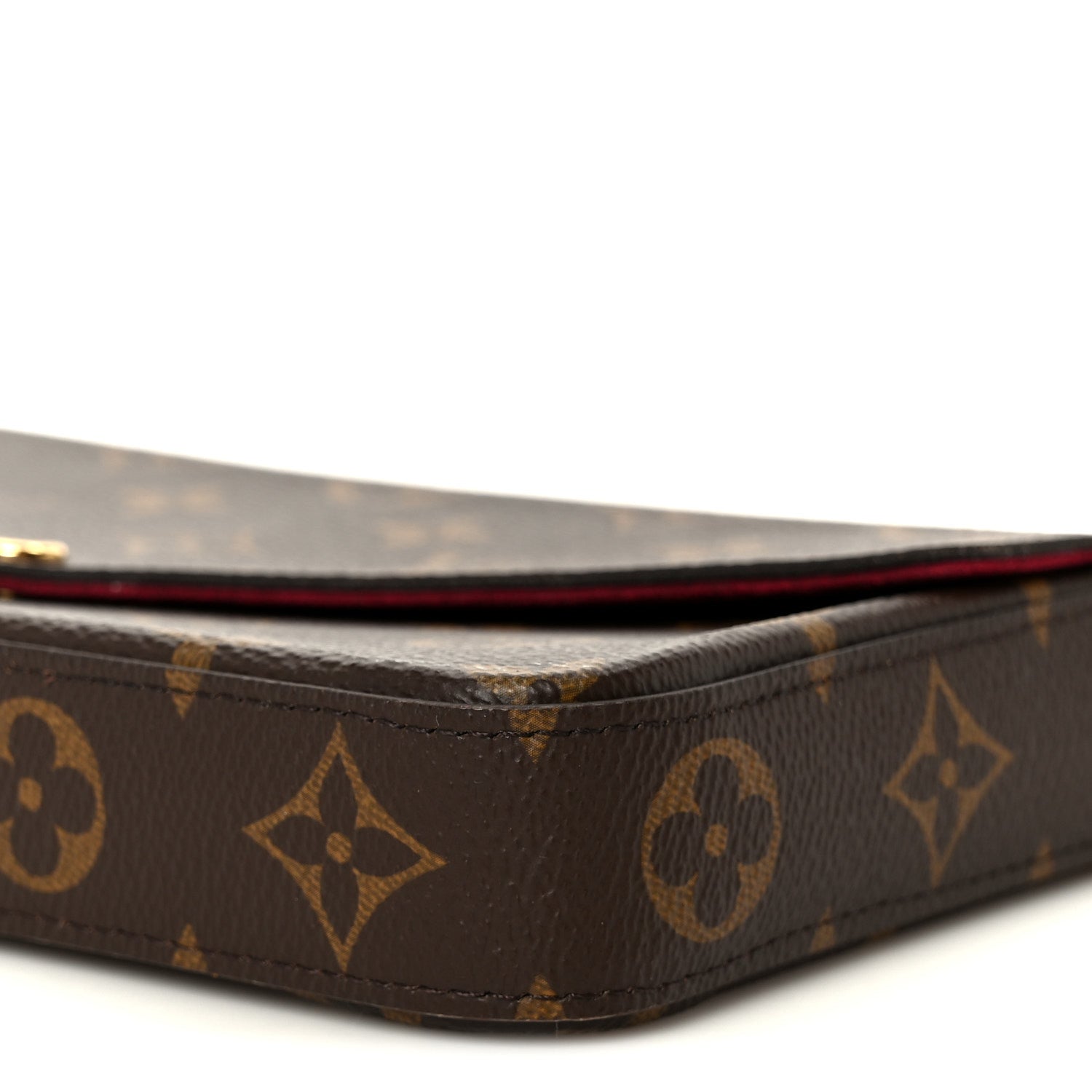 Louis Vuitton Monogram Pochette Felicie Chain Wallet Fuchsia 15 of 15