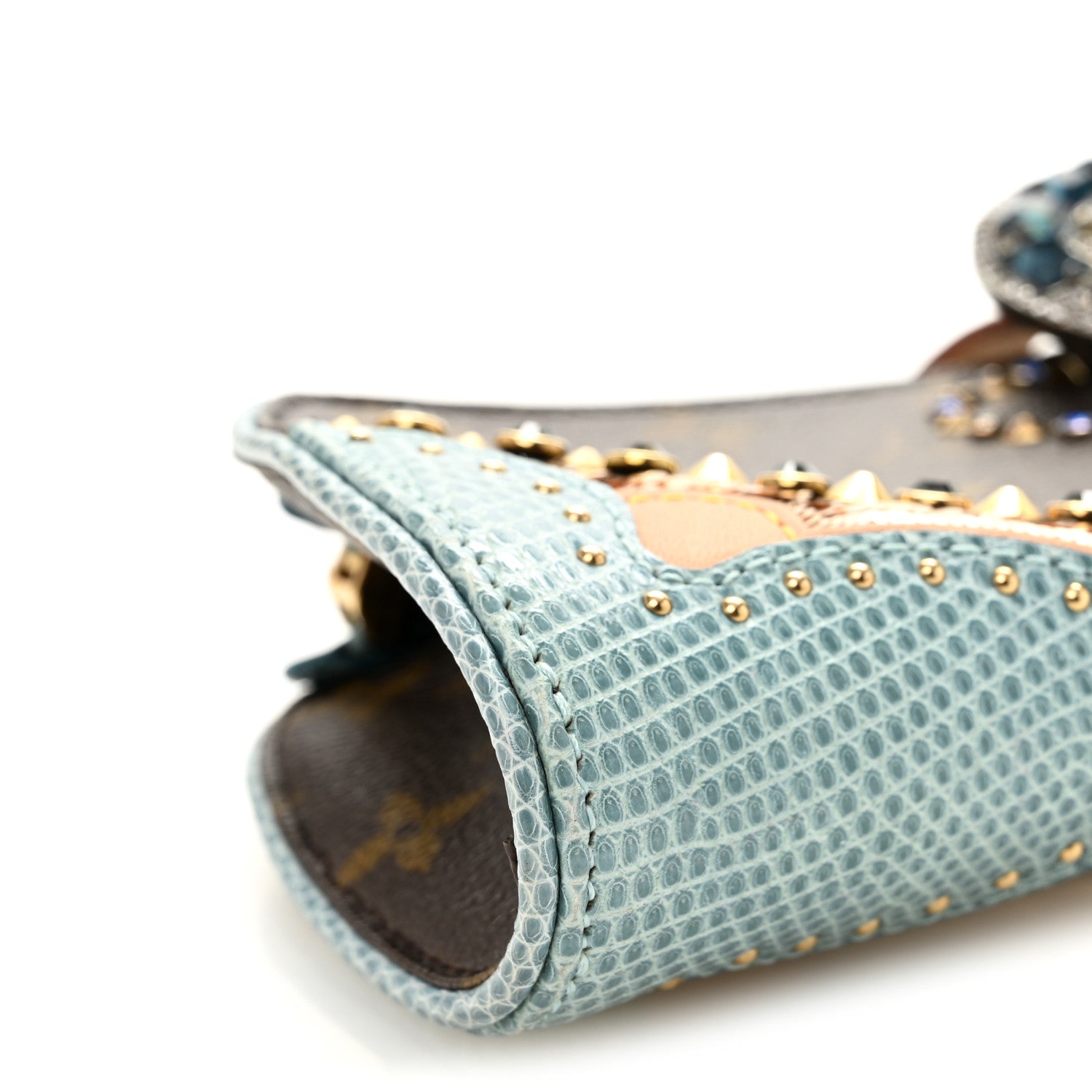 Louis Vuitton Monogram Lizard Embellished Les Extraordinaires Clutch 9 of 10