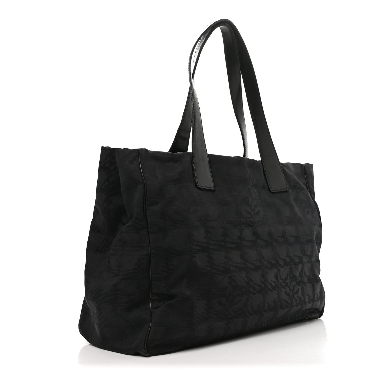 Nylon Medium Travel Tote Black
