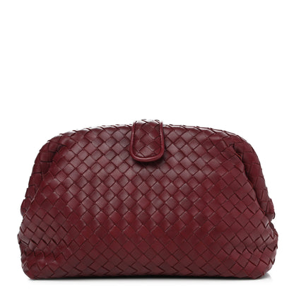 Bottega Veneta Nappa Intrecciato The Lauren 1980 Clutch Gigolo Red 1 of 11