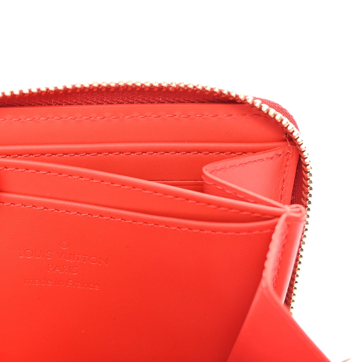 Metallic Vernis Degrade Zippy Coin Purse Pink Red