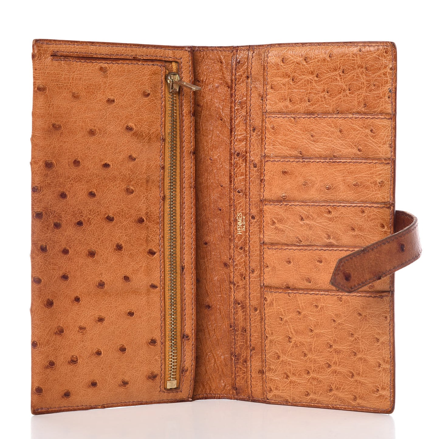 Ostrich Bearn Wallet Gold