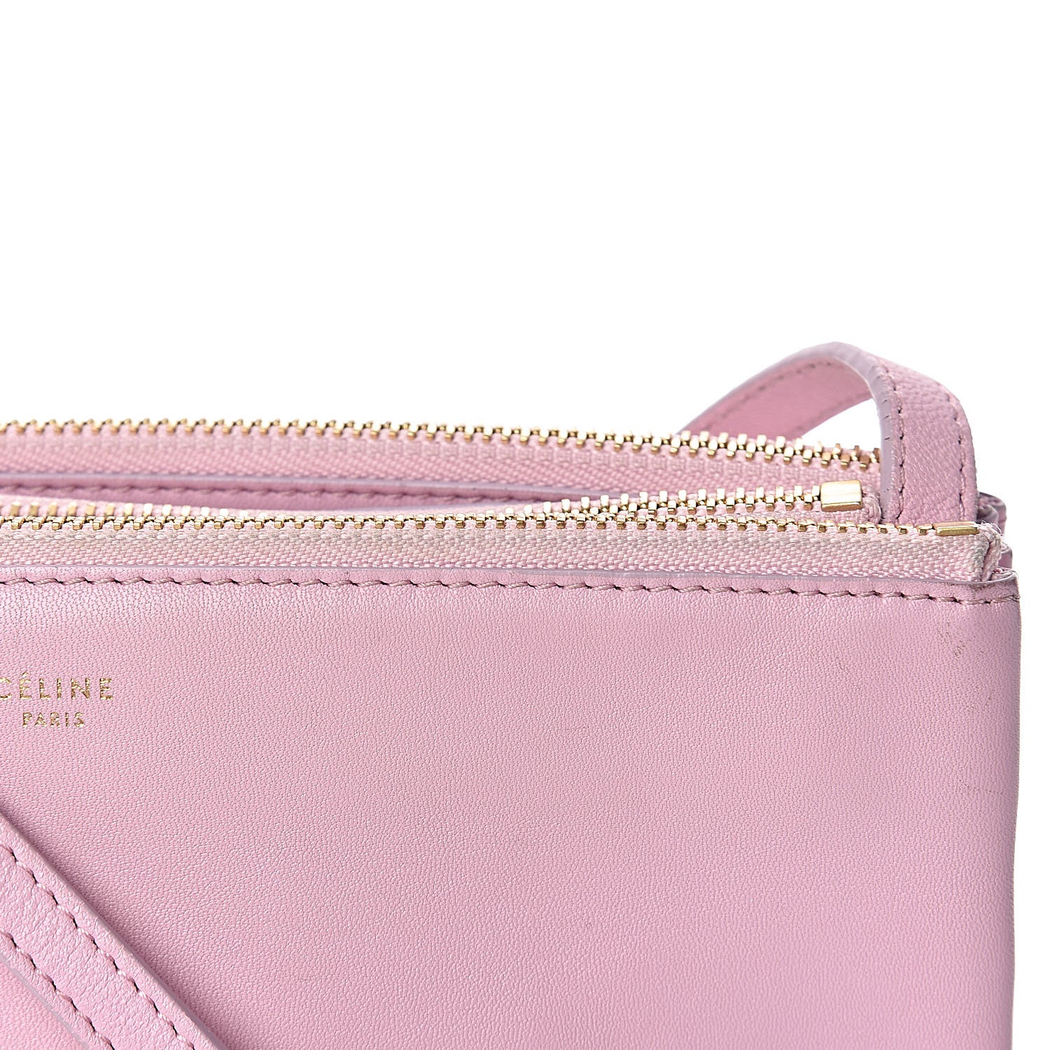 Celine Lambskin Small Trio Crossbody Bag Antique Rose 13 of 19