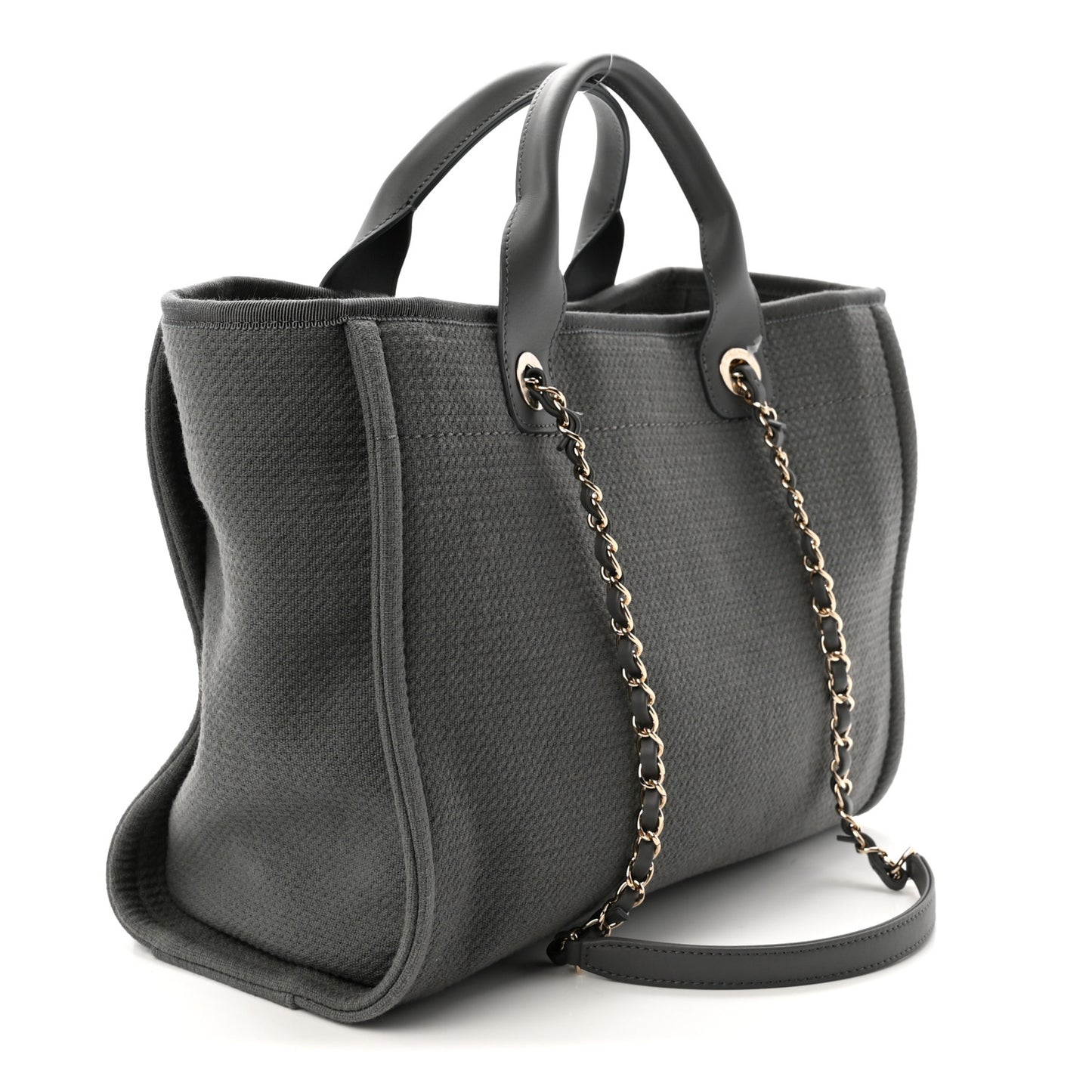 Mixed Fibers Small Deauville Tote Dark Grey
