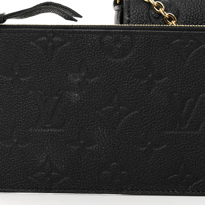 Louis Vuitton Empreinte Pochette Felicie Chain Wallet Black 12 of 14