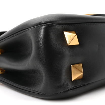 Valentino Garavani Nappa Stud Sign Shoulder Bag Black 8 of 9