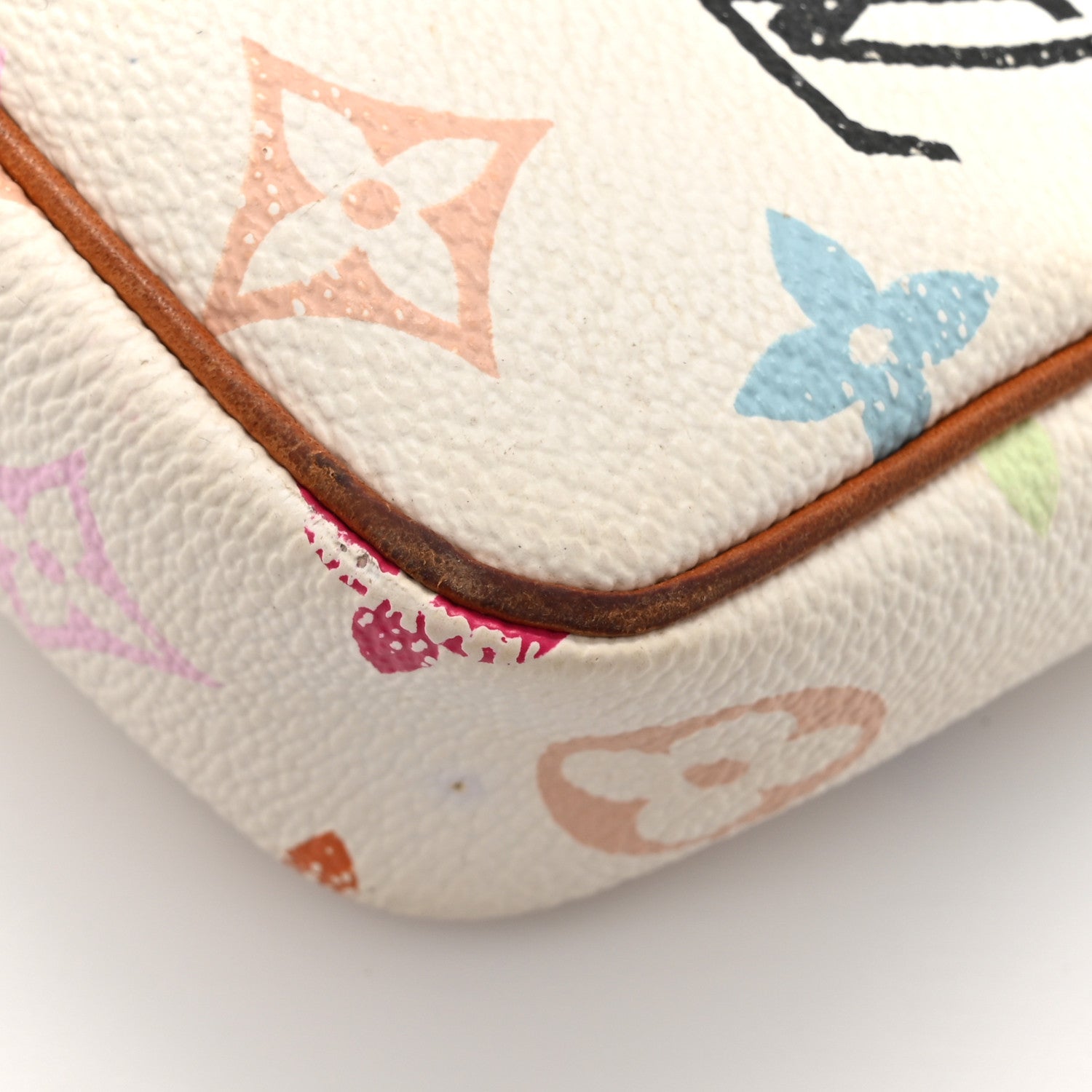 Louis Vuitton Monogram Multicolor Pochette Accessories White 19 of 19