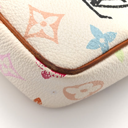 Louis Vuitton Monogram Multicolor Pochette Accessories White 19 of 19