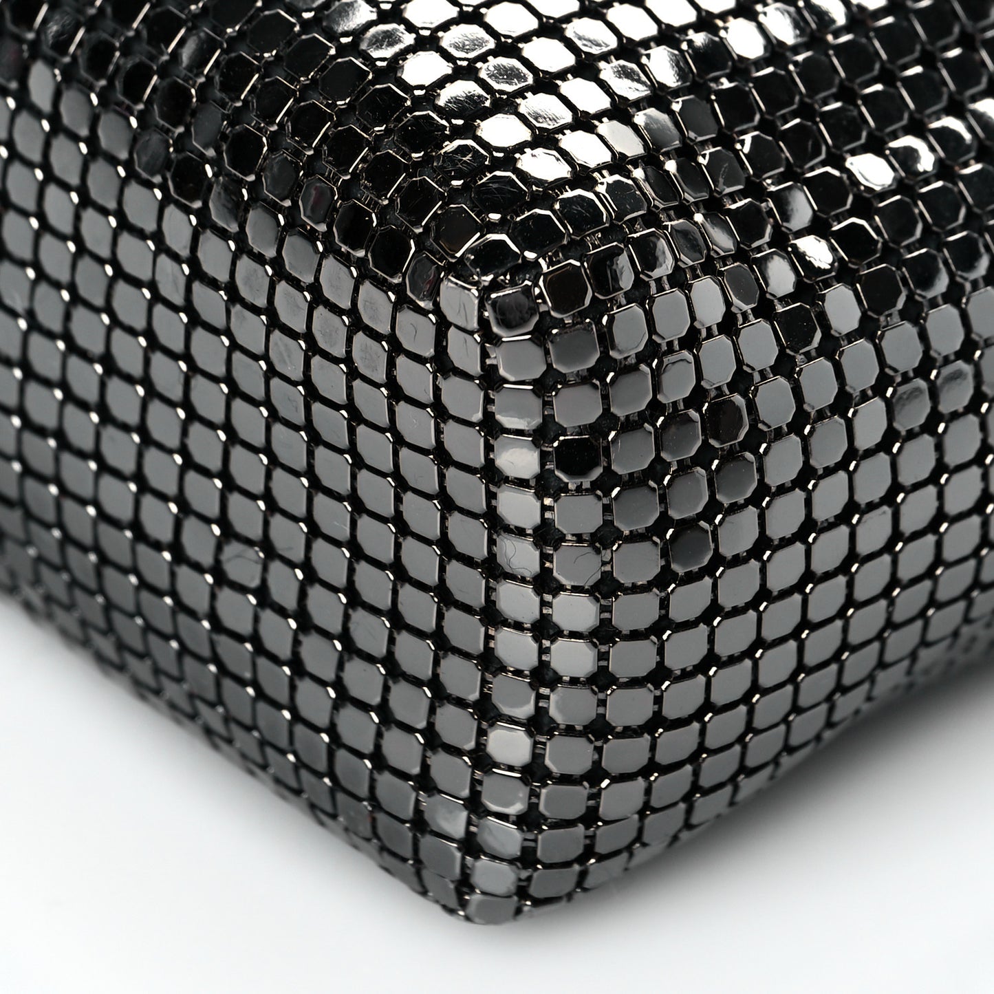Faded Metallic Mesh Extra Mini Flap Silver