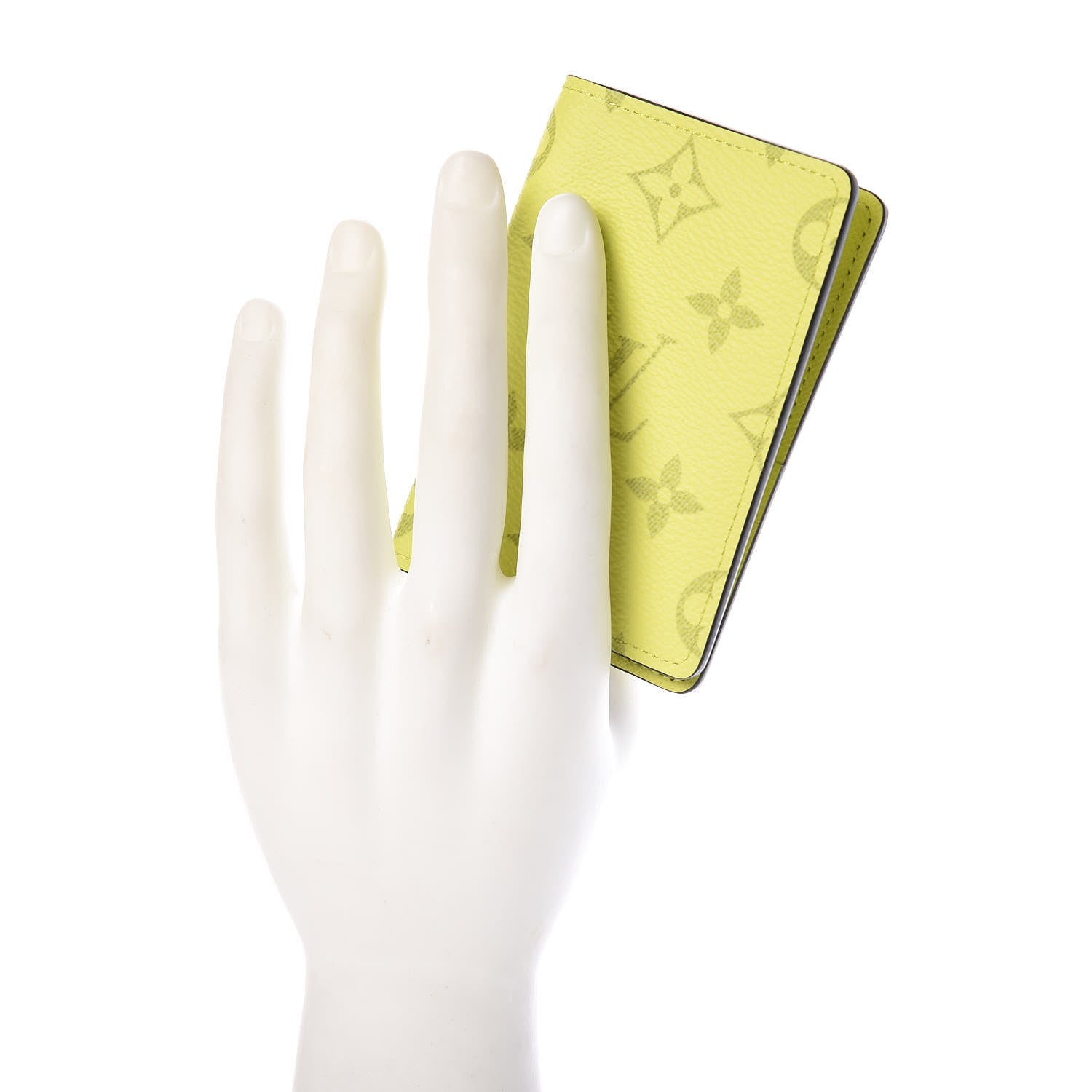 Louis Vuitton Monogram Taiga Pocket Organizer Yellow 2 of 7