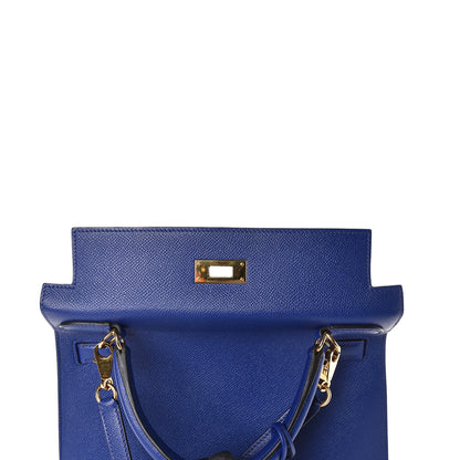 Hermes Epsom Kelly Sellier 28 Bleu Electrique 30 of 37