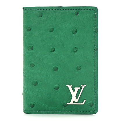 Louis Vuitton Ostrich Pocket Organizer Vert 1 of 7