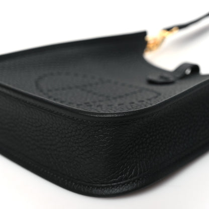 Hermes Taurillon Clemence Evelyne TPM Black 10 of 11