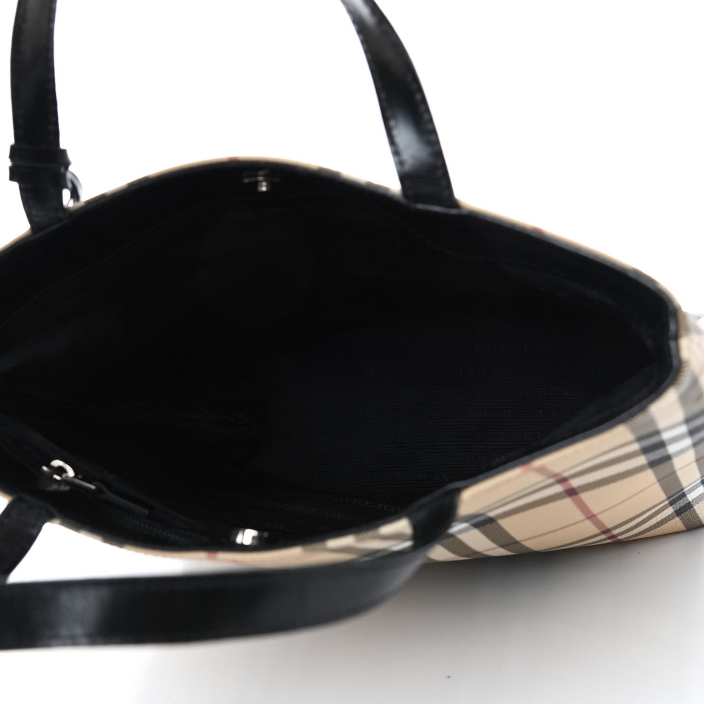 House Check Medium Tote Black