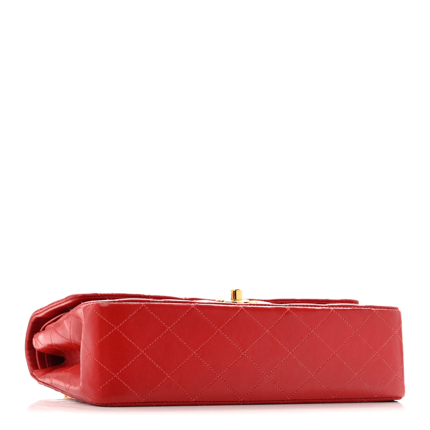 Chanel Lambskin Quilted Medium Double Flap Red 4 of 13