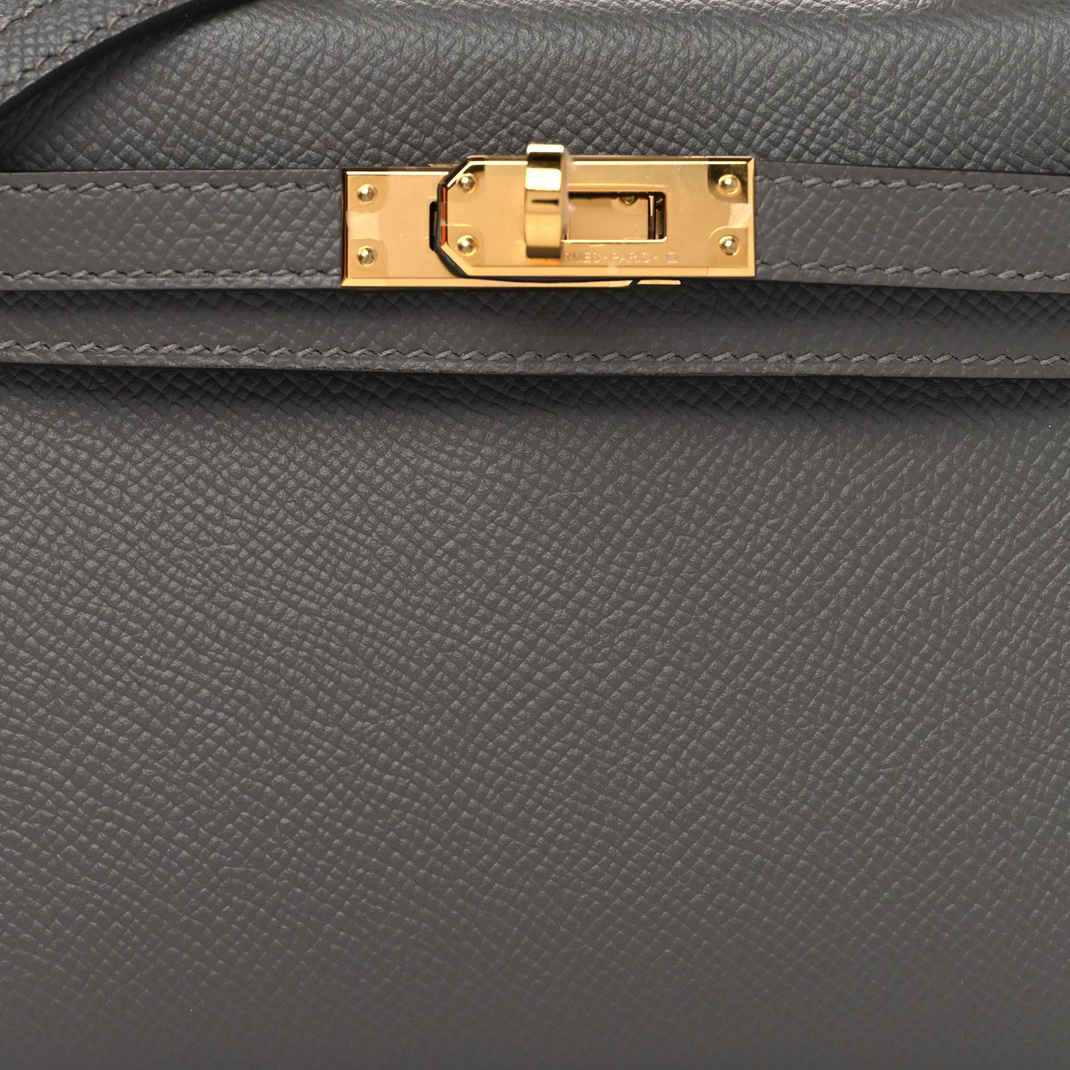 Hermes Epsom Mini Kelly Sellier 20 Gris Meyer 7 of 10