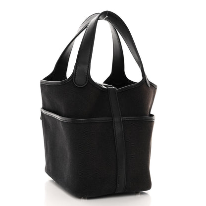 Hermes Toile Goeland Swift Cargo Picotin Lock 18 Black 3 of 10