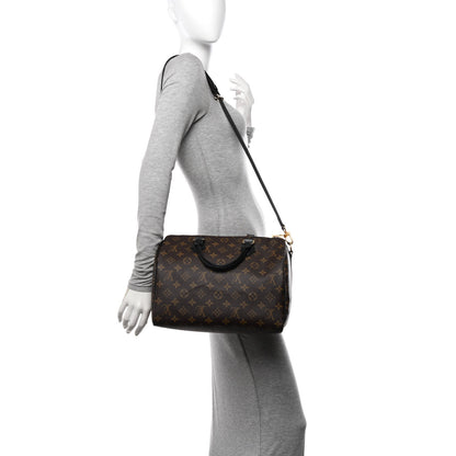 Louis Vuitton Monogram My World Tour Speedy Bandouliere 30 Black 2 of 10