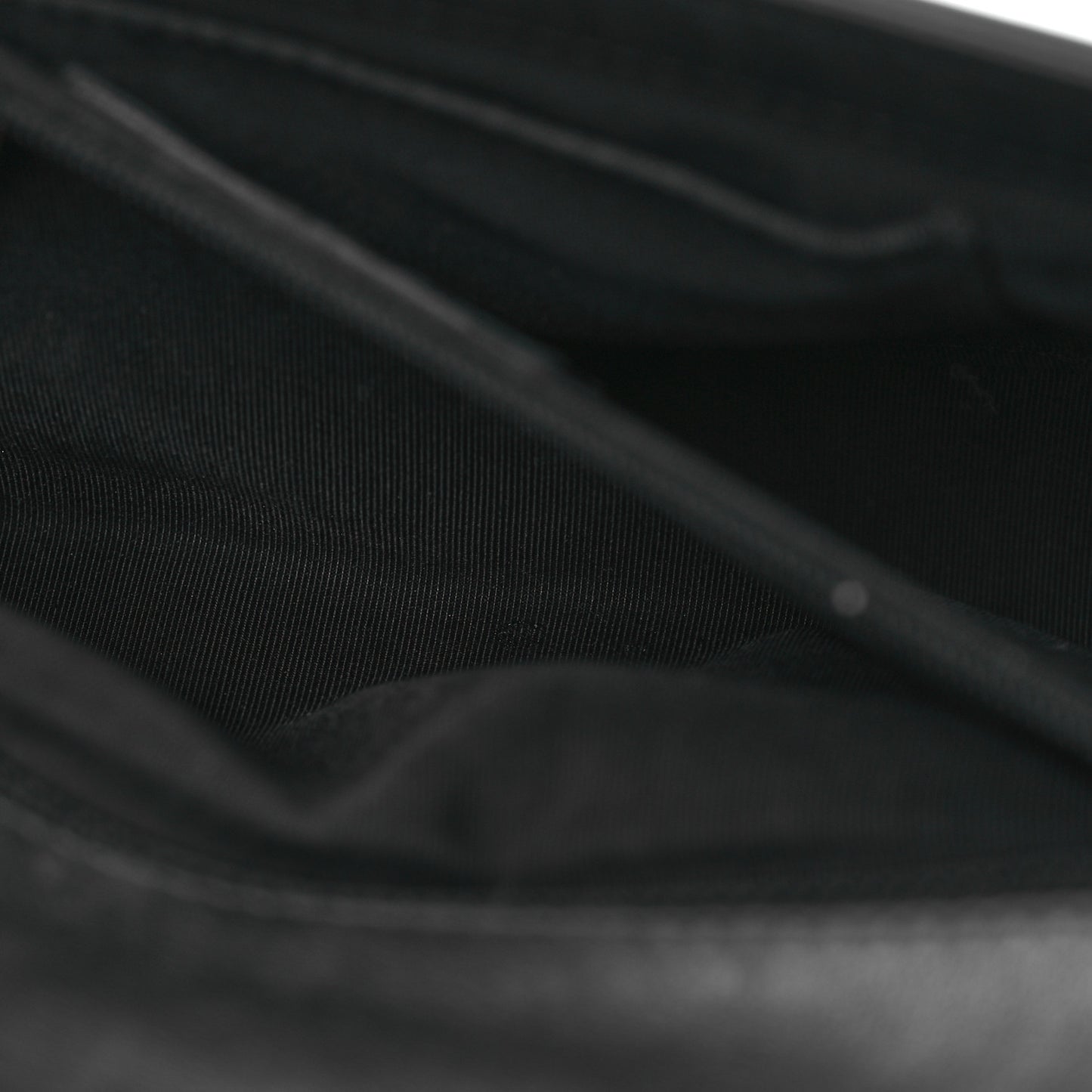 Patent Calfskin Quilted New Medium Plexiglass Boy Flap Black
