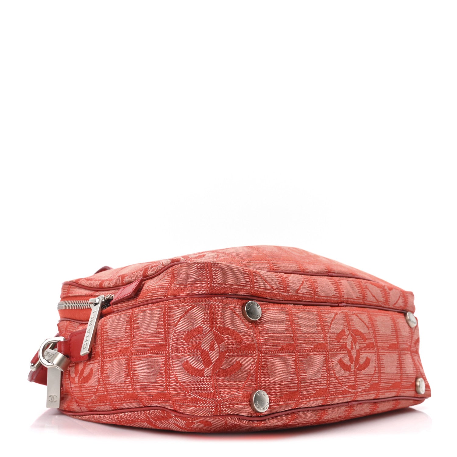 Chanel Nylon Small Travel Tote Red 4 of 10