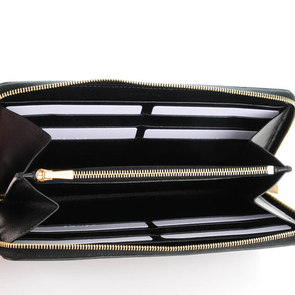 Celine Lambskin Large Zip Around Multifunction Wallet Black 5 of 7