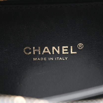Chanel Caviar Quilted Small CC Filigree Vanity Case Navy Black 6 of 12