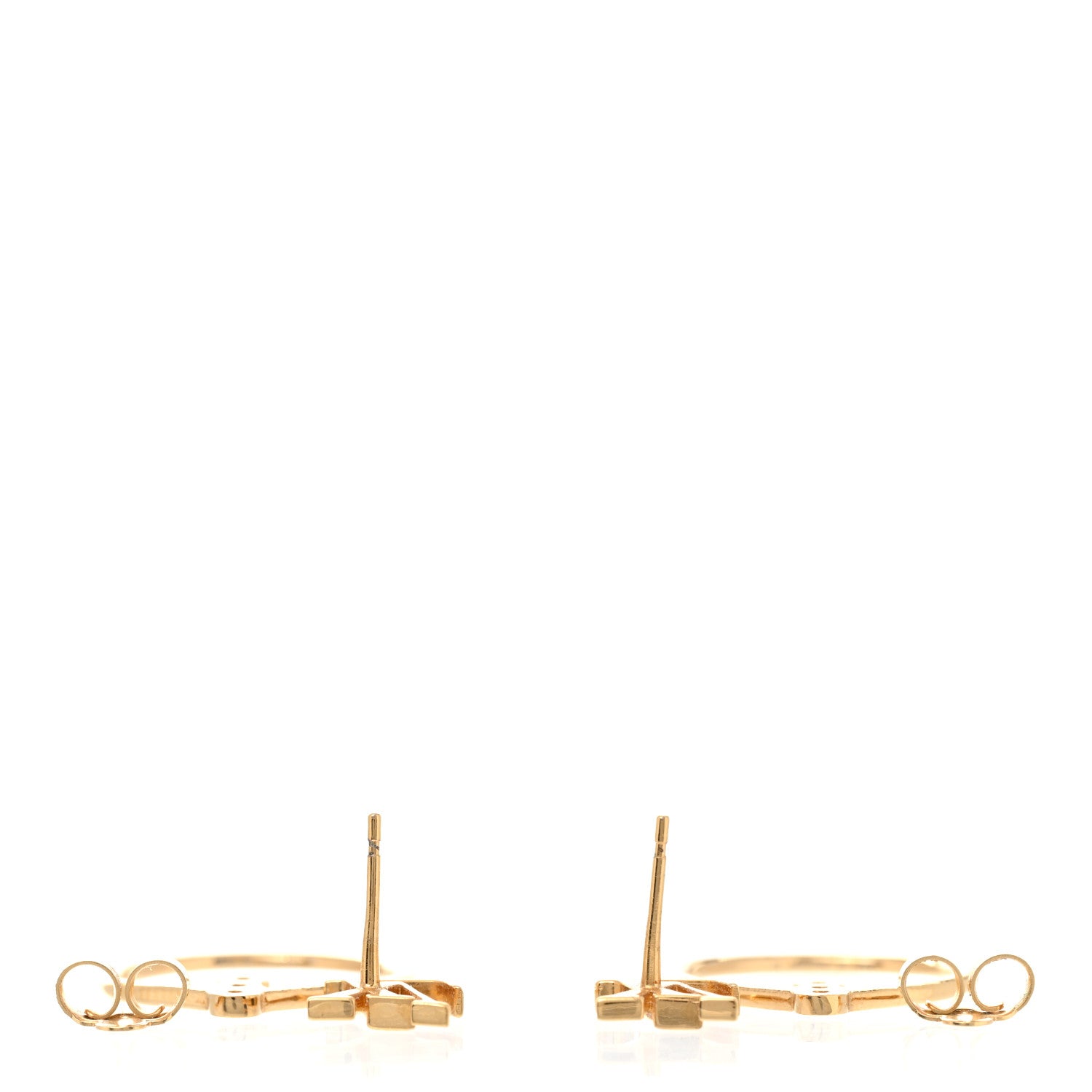 Louis Vuitton LV Eclipse Hoop Earrings Gold 3 of 5