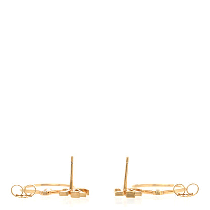 Louis Vuitton LV Eclipse Hoop Earrings Gold 3 of 5