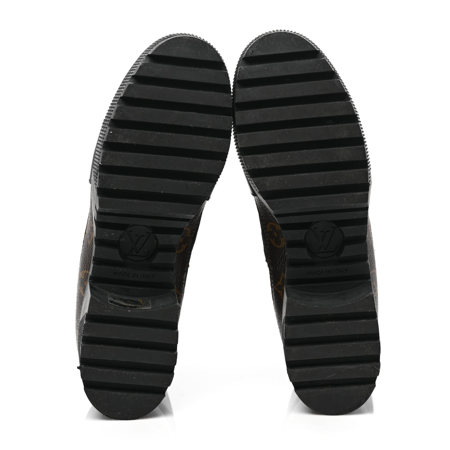 Louis Vuitton Suede Calfskin Monogram Laureate Platform Desert Boots 40 Black 5 of 7