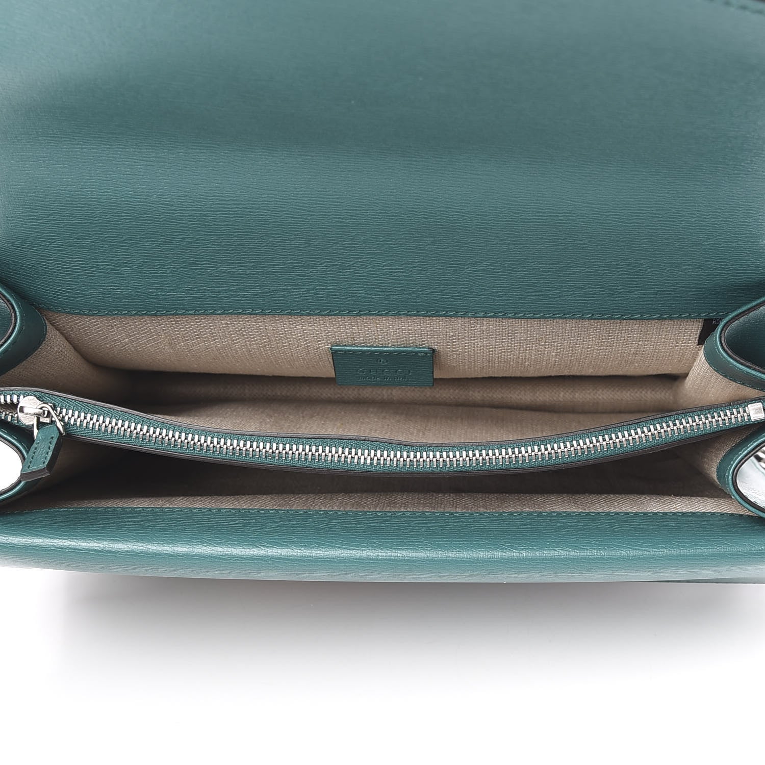 Gucci Calfskin Blooms Print Medium Dionysus Shoulder Bag Bright Emerald Multicolor 4 of 9